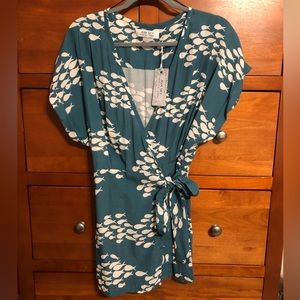 Ava sky romper maji teal fish